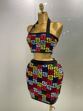 Women 2025 New Sexy Backless Halter Jacquard Two Piece Mini Skirt Bandage Set Celebrity Designer Evening Party Women's Set